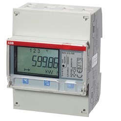 Energiemeter 3f direct 65A, 230/400V AC klasse B, 2xI / 2xO, act./reac